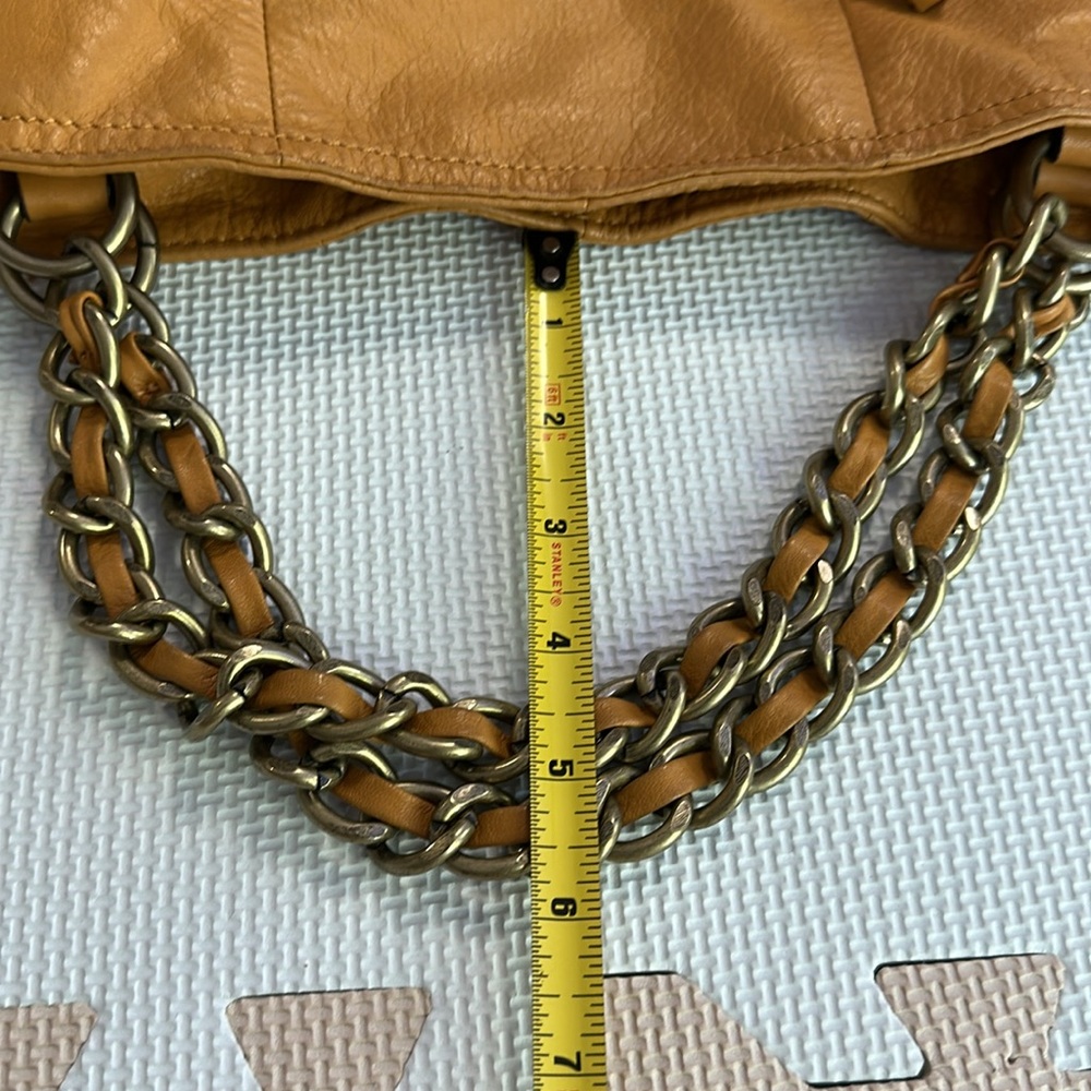 B.MAKOWSKY LEATHER TOTE,RICH BUTTERY CAMEL COLOR - Picture 11 of 11